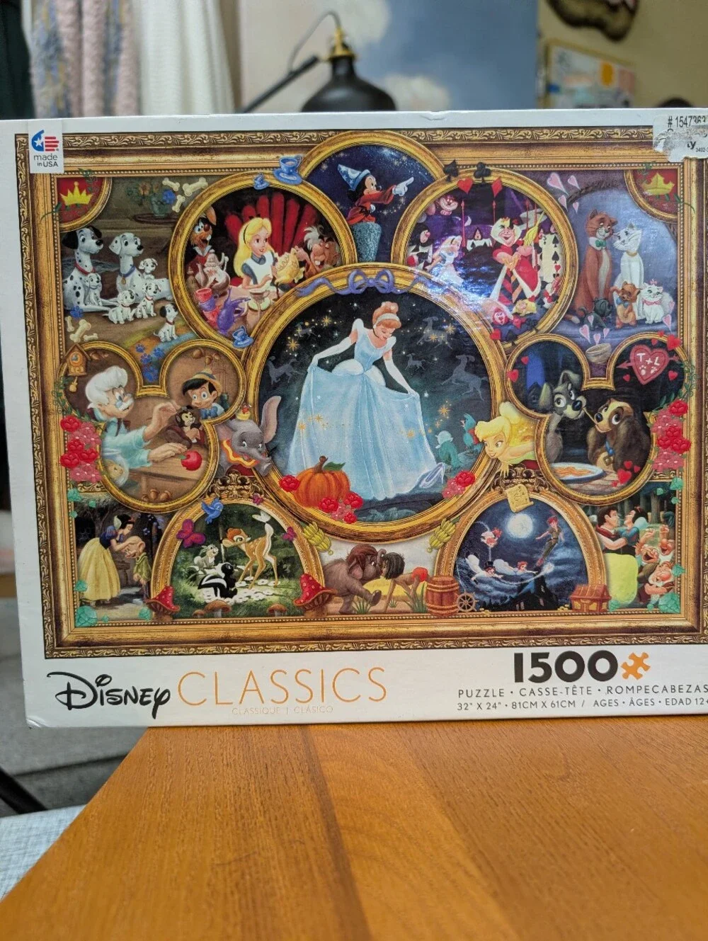 🧩Disney Classics 1500-Piece Jigsaw Puzzle - Ceaco- Unsure If Complete-